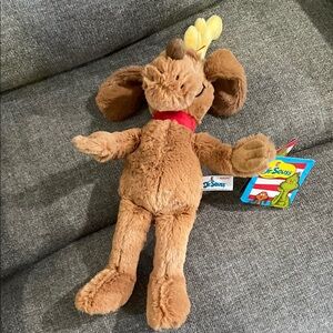 NWT Dr. Seuss Brown Plush Dog Toy for collection or play